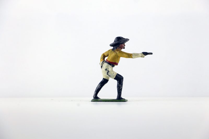 Figurine Plomb Creux Amerique CowBoy Buffalo Bill Guerre Indienne Bill Cody