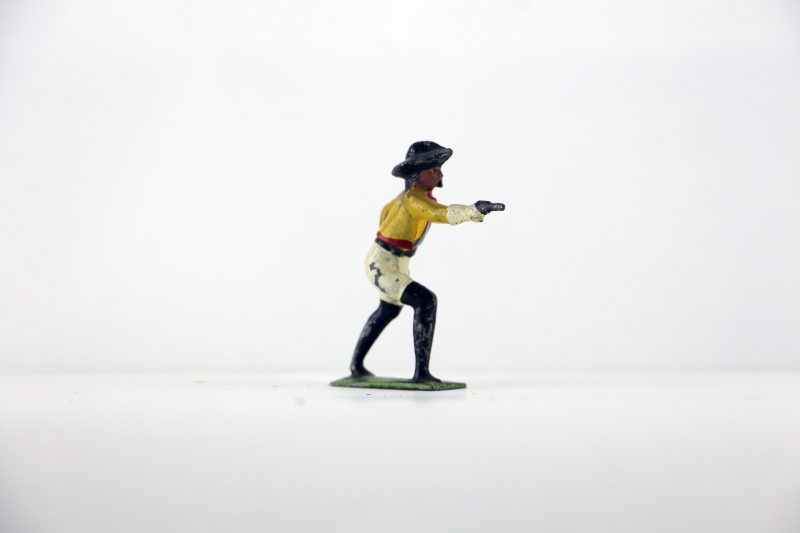 Figurine Plomb Creux Amerique CowBoy Buffalo Bill Guerre Indienne Bill Cody