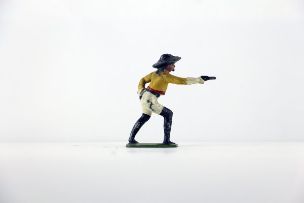Figurine Plomb Creux Amerique CowBoy Buffalo Bill Guerre Indienne Bill Cody