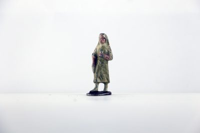 Figurine Plomb Creux France Infirmière Française Guerre 39 Uniforme Campagne Militaire