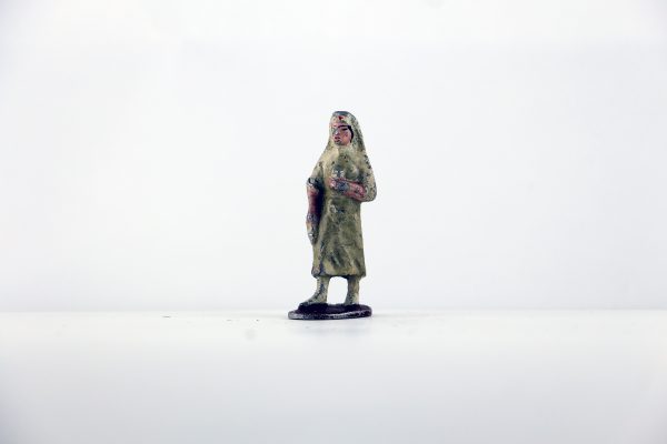 Figurine Plomb Creux France Infirmière Française Guerre 39 Uniforme Campagne Militaire