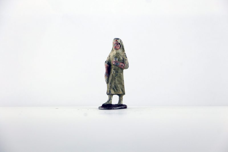 Figurine Aluminium France Infirmière Française Guerre 39 Uniforme Campagne Militaire