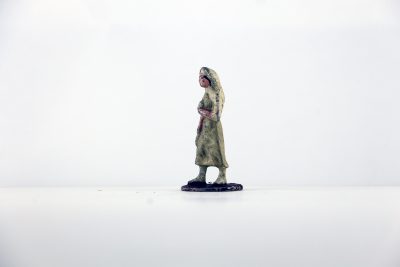 Figurine Plomb Creux France Infirmière Française Guerre 39 Uniforme Campagne Militaire