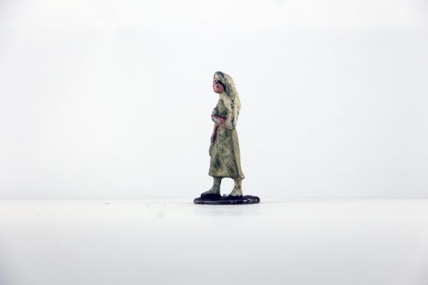 Figurine Plomb Creux France Infirmière Française Guerre 39 Uniforme Campagne Militaire