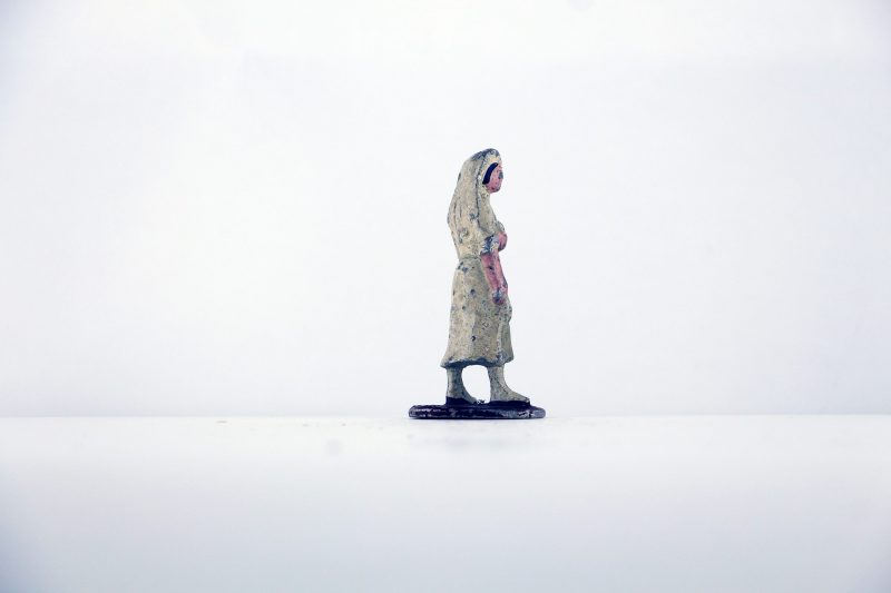 Figurine Aluminium France Infirmière Française Guerre 39 Uniforme Campagne Militaire