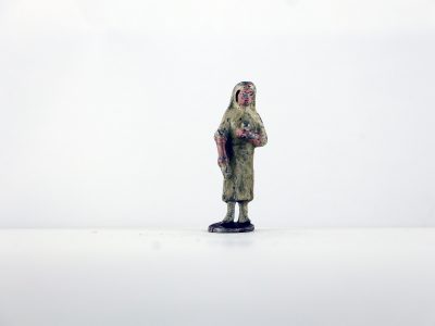 Figurine Plomb Creux France Infirmière Française Guerre 39 Uniforme Campagne Militaire