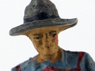 Figurine En Composition Elastolin Cowboy Lassos Western Etats Unis Plaine Allemagne