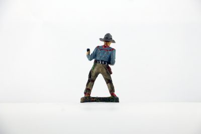 Figurine En Composition Elastolin Cowboy Lassos Western Etats Unis Plaine Allemagne