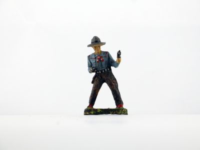 Figurine En Composition Elastolin Cowboy Lassos Western Etats Unis Plaine Allemagne