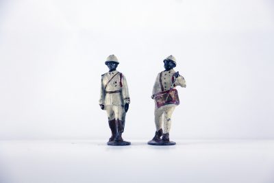 Figurine Plomb Creux Afrique Troupe Coloniale Uniforme AOF