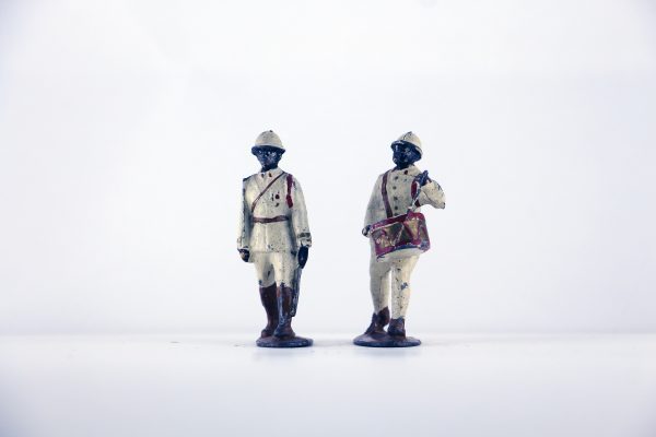 Figurine Plomb Creux Afrique Troupe Coloniale Uniforme AOF