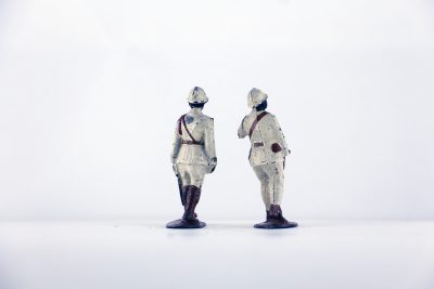 Figurine Plomb Creux Afrique Troupe Coloniale Uniforme AOF