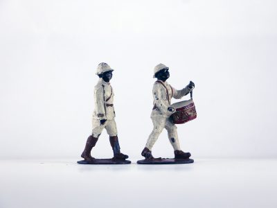 Figurine Plomb Creux Afrique Troupe Coloniale Uniforme AOF