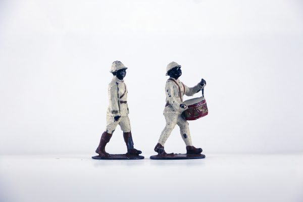 Figurine Plomb Creux Afrique Troupe Coloniale Uniforme AOF