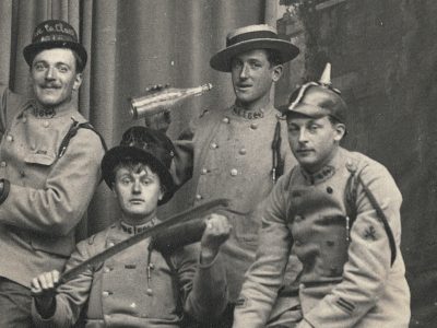 Photo Carte Postale - Fin Guerre 14 - Occupation de l'Allemagne - Darmstadt - 1920 - 64 Régiment