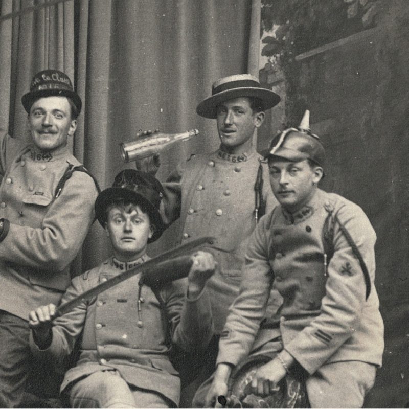 Photo Carte Postale - Fin Guerre 14 - Occupation de l'Allemagne - Darmstadt - 1920 - 64 Régiment