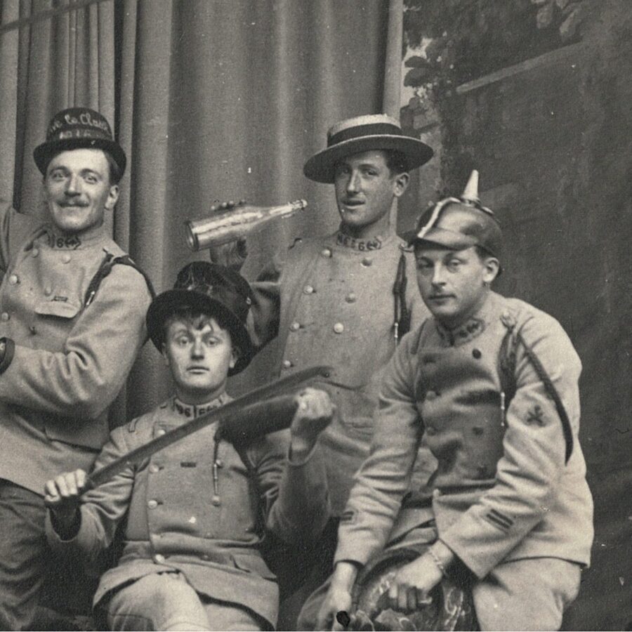 Photo Carte Postale - Fin Guerre 14 - Occupation de l'Allemagne - Darmstadt - 1920 - 64 Régiment