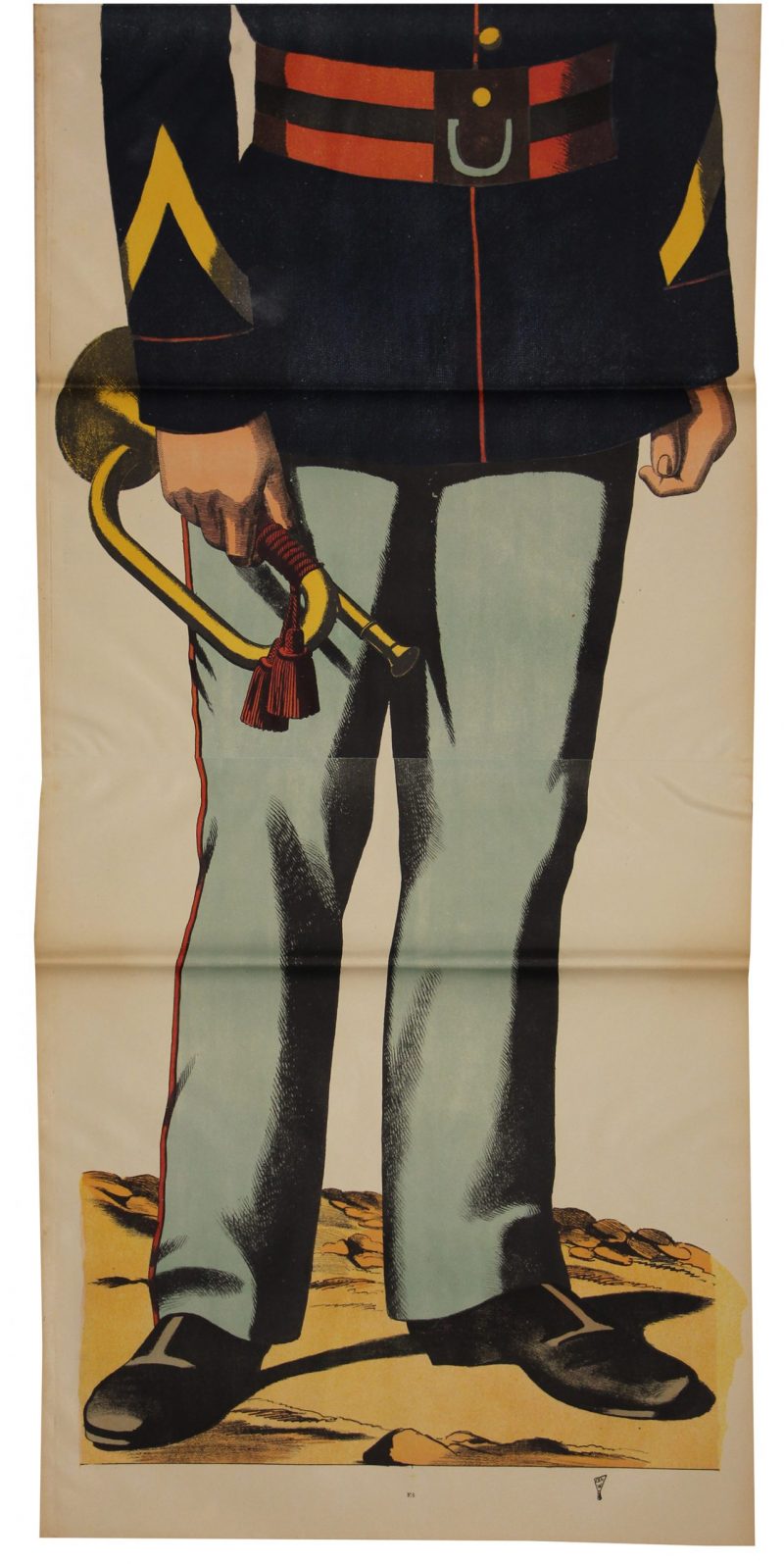 Grande planche dépliante Wissembourg Pompier - 1898 - Uniforme - Sapeur Pompier