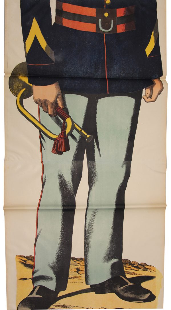 Grande planche dépliante Wissembourg Pompier - 1898 - Uniforme - Sapeur Pompier