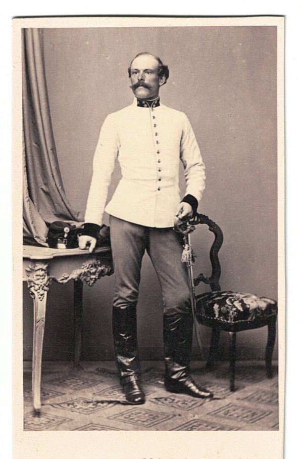 Carte CDV photo Soldat Autriche - Officier - Second Empire - Médaille - Décoration - Uniforme - Wien - Österreich - Guerre Austro Prussienne - Infanterie