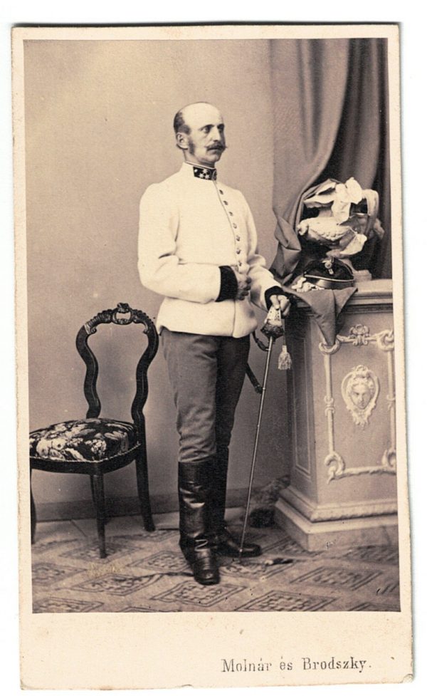 Carte CDV photo Soldat Autriche - Officier - Second Empire - Médaille - Décoration - Uniforme - Wien - Österreich - Guerre Austro Prussienne - Infanterie