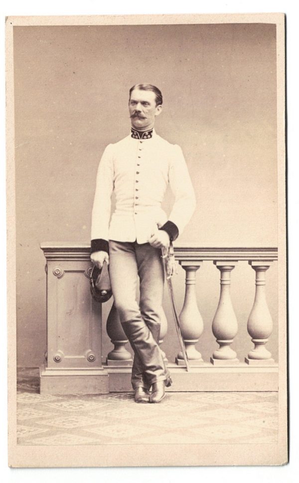 Carte CDV photo Soldat Autriche - Officier - Second Empire - Médaille - Décoration - Uniforme - Wien - Österreich - Guerre Austro Prussienne - Infanterie