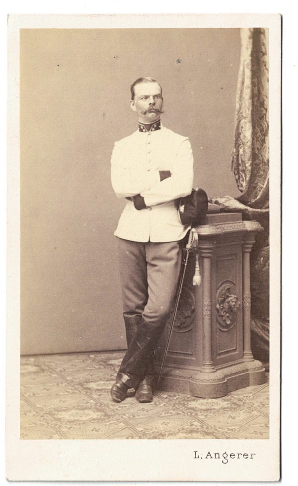 Carte CDV photo Soldat Autriche - Officier - Second Empire - Médaille - Décoration - Uniforme - Wien - Österreich - Guerre Austro Prussienne - Infanterie