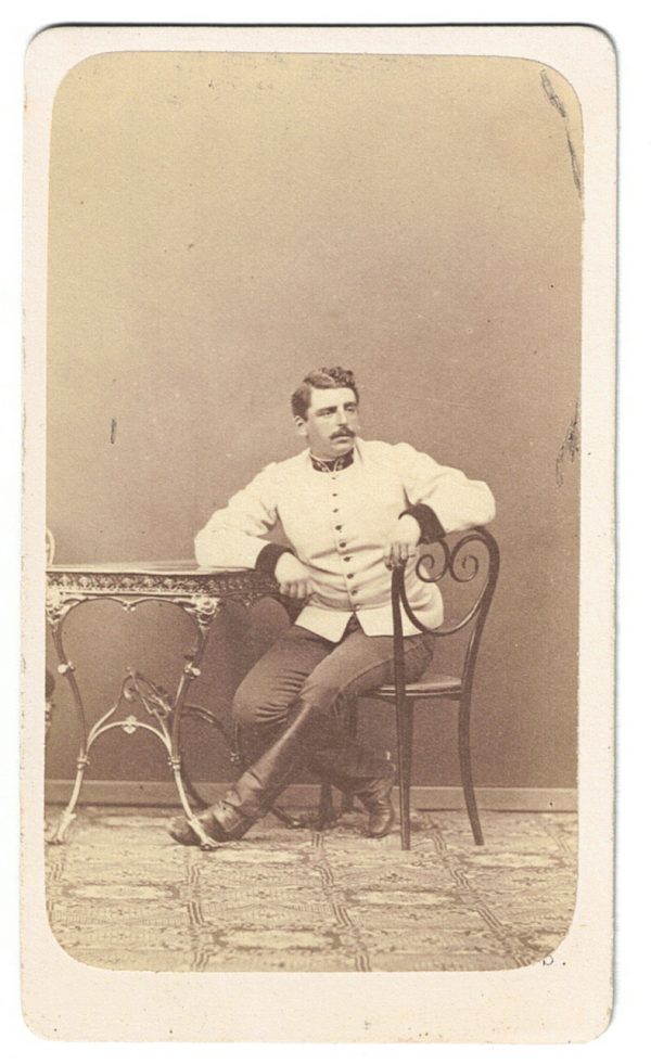 Carte CDV photo Soldat Autriche - Officier - Second Empire - Médaille - Décoration - Uniforme - Wien - Österreich - Guerre Austro Prussienne - Infanterie
