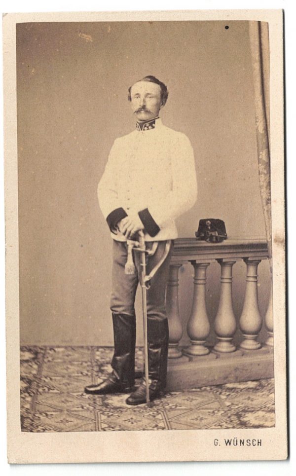 Carte CDV photo Soldat Autriche - Officier - Second Empire - Médaille - Décoration - Uniforme - Wien - Österreich - Guerre Austro Prussienne - Infanterie