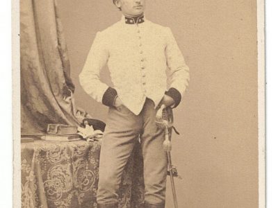 Carte CDV photo Soldat Autriche - Officier - Second Empire - Médaille - Décoration - Uniforme - Wien - Österreich - Guerre Austro Prussienne - Infanterie