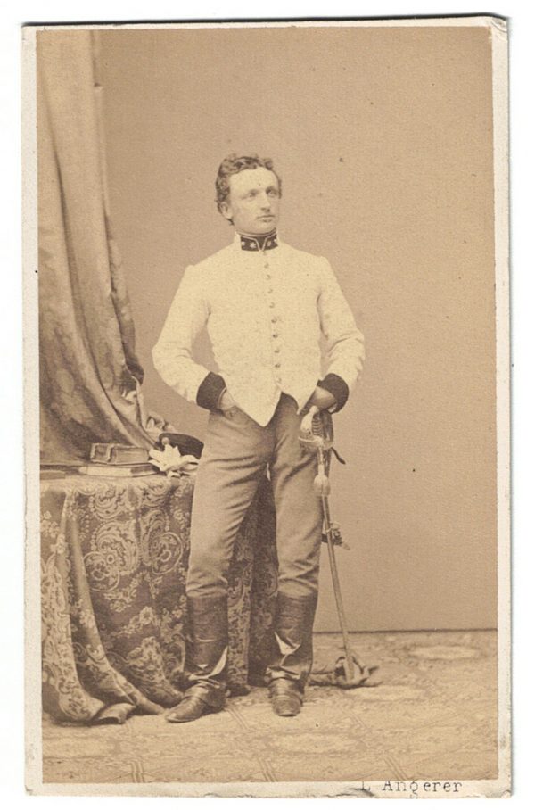 Carte CDV photo Soldat Autriche - Officier - Second Empire - Médaille - Décoration - Uniforme - Wien - Österreich - Guerre Austro Prussienne - Infanterie