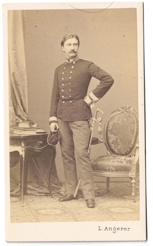 Carte CDV photo Soldat Autriche - Officier - Second Empire - Médaille - Décoration - Uniforme - Wien - Österreich - Guerre Austro Prussienne - Infanterie