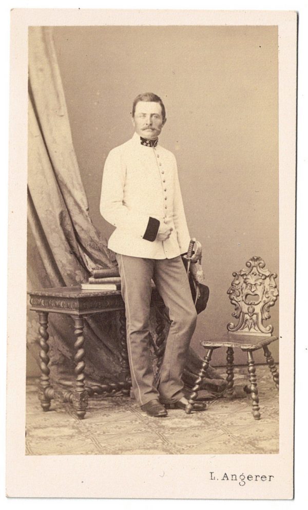 Carte CDV photo Soldat Autriche - Officier - Second Empire - Médaille - Décoration - Uniforme - Wien - Österreich - Guerre Austro Prussienne - Infanterie