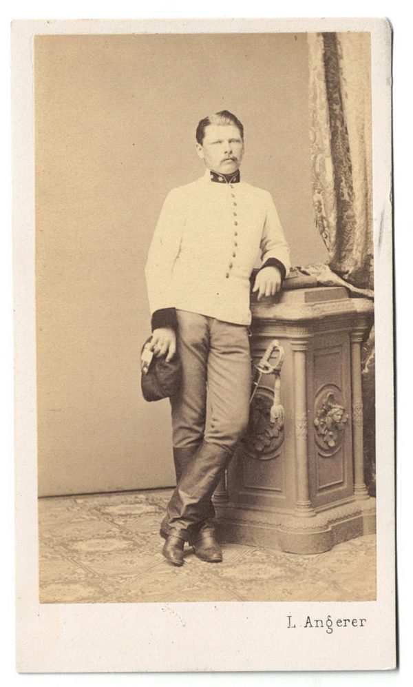 Carte CDV photo Soldat Autriche - Officier - Second Empire - Médaille - Décoration - Uniforme - Wien - Österreich - Guerre Austro Prussienne - Infanterie