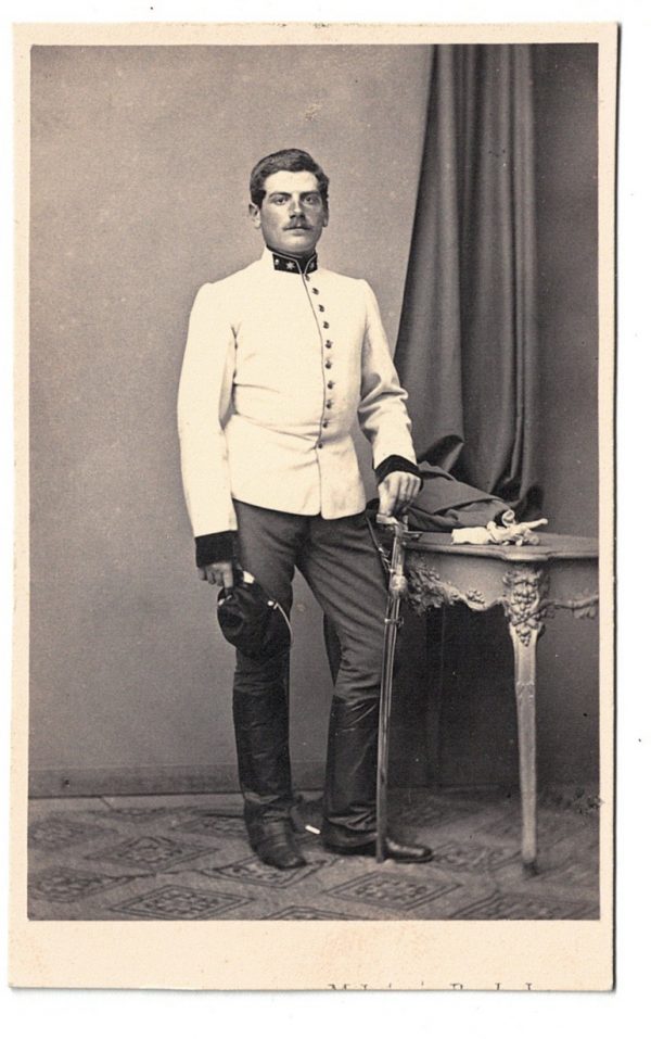 Carte CDV photo Soldat Autriche - Officier - Second Empire - Médaille - Décoration - Uniforme - Wien - Österreich - Guerre Austro Prussienne - Infanterie
