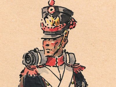 Gravure rehaussée main - Couleur - Uniforme Belge - J.DEMART - Soldats Belges à différentes époques 1740 / 1790 / 1810 - Uniformologie