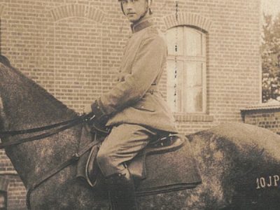 Photo Carte Postale - Soldats Allemands - Uniforme - Casque à Pointe - Chasseur à Cheval - Jäger zu Pferde - Lance - 1915