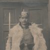Photo Carte Postale - Soldats Allemands - Uniforme - Casque à Pointe - Infanterie - Manteau en peau - Fourrure