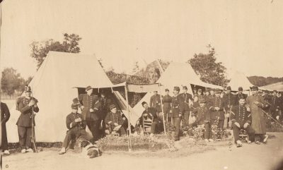 Photo de Campement - France - Infanterie - Uniforme - 1874 - Troisième République - Campement - Tente