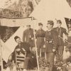 Photo de Campement - France - Infanterie - Uniforme - 1874 - Troisième République - Campement - Tente