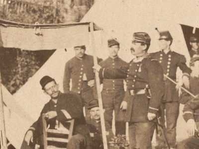 Photo de Campement - France - Infanterie - Uniforme - 1874 - Troisième République - Campement - Tente