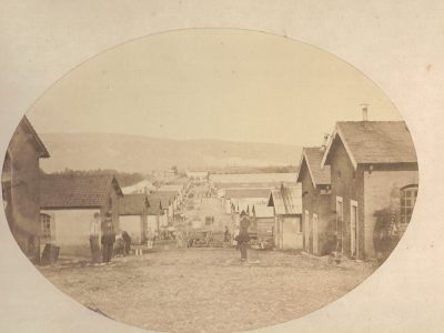 Photo de Garnison - Uniforme - Camp de Sathonay - Lyon - Second Empire - Casernement - Infanterie - Exercice - Camps