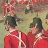 Gravure Chromolithographie XIX - Uniforme 1893 - Angleterre - Richard Simkin - Armée Anglaise - The Duke of Cornwall's Light Infantry Régiment - 32th and 46th - Campagne Militaire