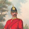 Gravure Chromolithographie XIX - Uniforme 1893 - Angleterre - Richard Simkin - Armée Anglaise - The East Surrey Régiment - 31th and 70th - Campagne Militaire