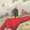 Gravure Chromolithographie XIX - Uniforme 1893 - Angleterre - Richard Simkin - Armée Anglaise - The East Lancashire Régiment - 30th and 59th - Campagne Militaire