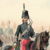 Gravure Lithographie XIX - Uniforme 1855 - France - Bastin - Armée Française - Chasseurs à Cheval