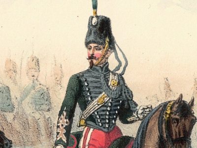 Gravure Lithographie XIX - Uniforme 1855 - France - Bastin - Armée Française - Chasseurs à Cheval
