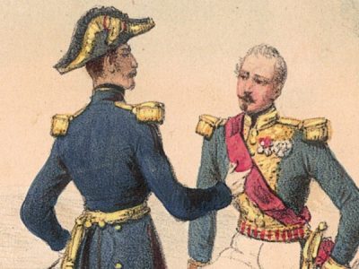 Gravure Lithographie XIX - Uniforme 1845 - France - Charpentier - Armée Française- Etat Major