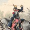 Gravure Lithographie XIX - Uniforme 1845 - France - Lix - Armée Française - Cuirassier