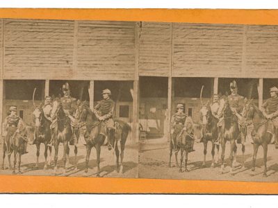 Photo Stéréoscopique - Uniforme - Second Empire - Troupe Cavalier - Spahis - Chasseur Afrique